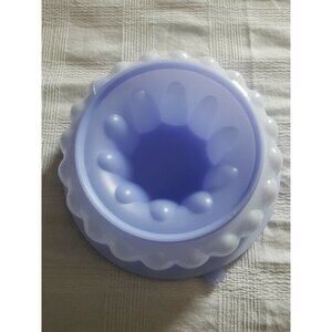 Tupperware 3 Piece Purple White Jello Salad set